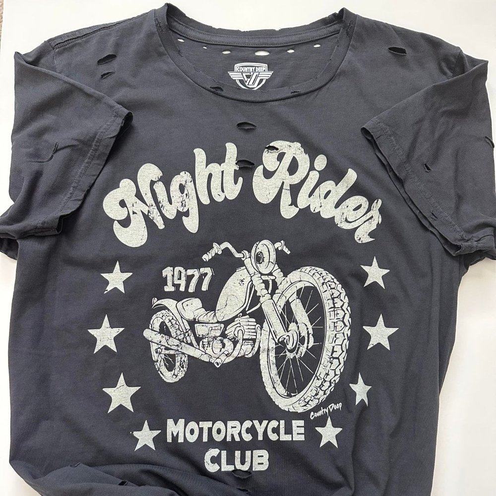 Night Rider Distressed Tee